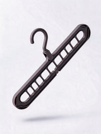 Nine-hole folding hanger in charcoal grey