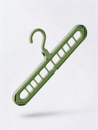 Nine-hole folding hanger in sage green