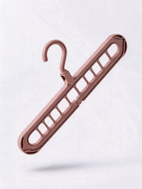 Nine-hole folding hanger in dusty rose