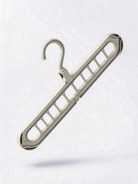 Nine-hole folding hanger in white